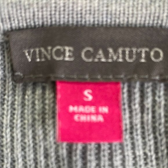 Vince Camuto Womens Colorblock Sweater Size S Blue and Gray Preppy Academia - Picture 3 of 9